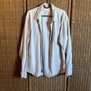 The Normal Brand light grey button down mens shirt size L